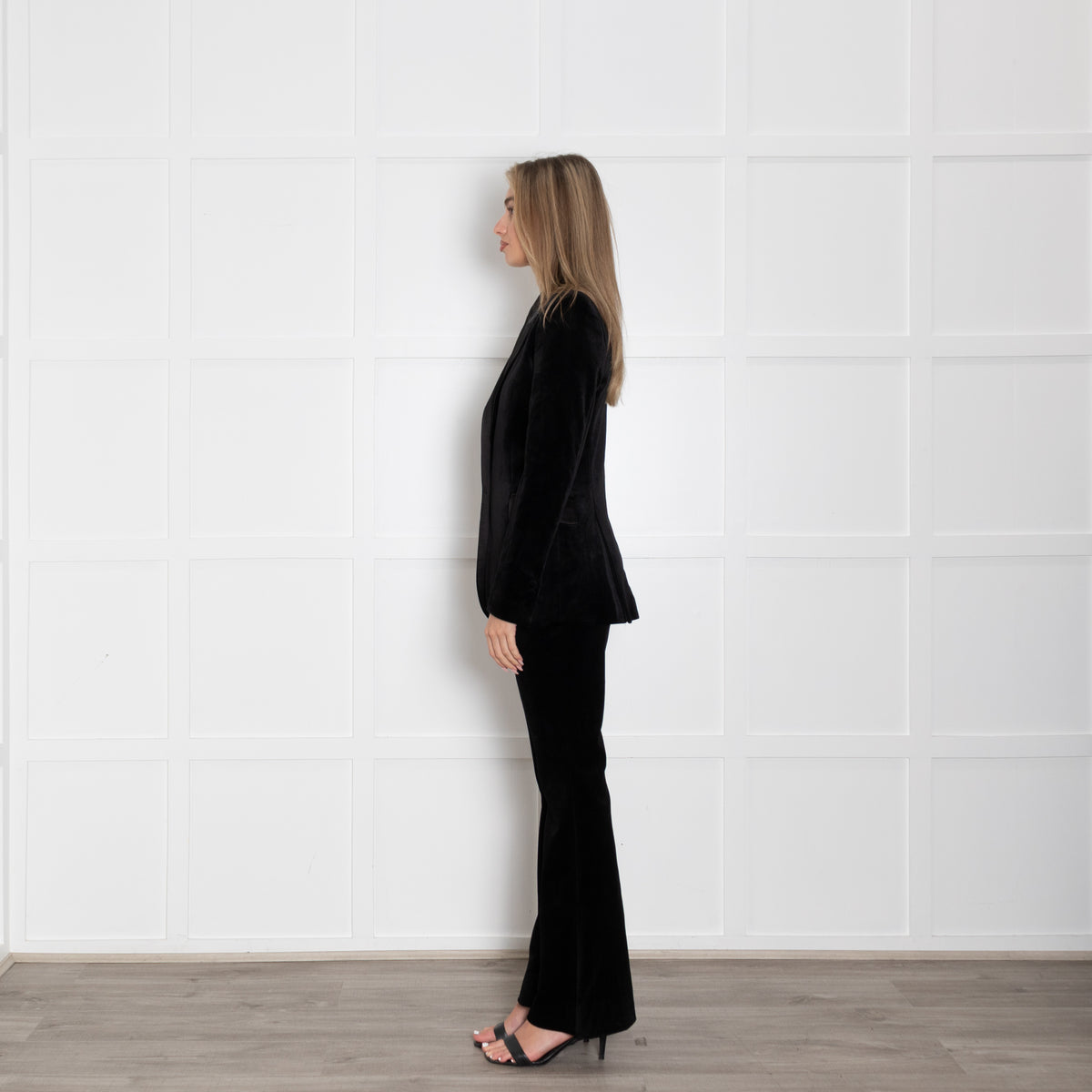 Nadine Merabi Black Velvet Beatrice Blazer