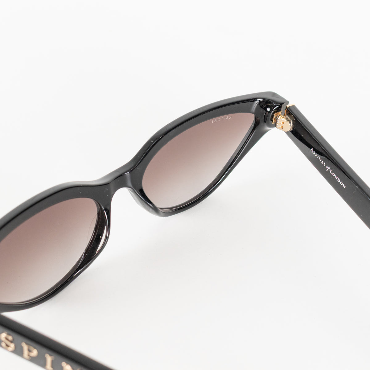 Aspinal Of London Black Cat Eye Sunglasses
