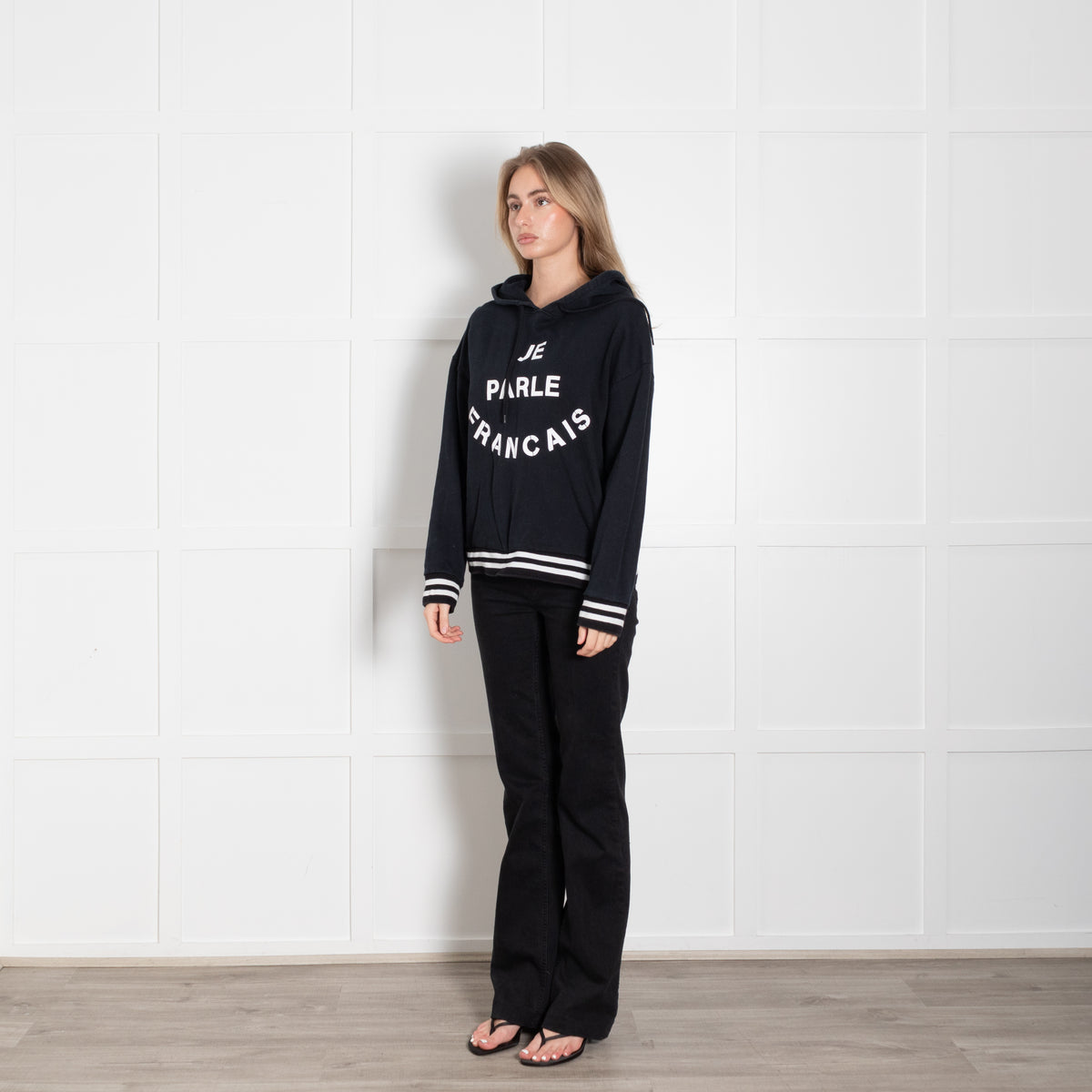 Etre Cecile Je Parle Francais Navy Hoodie