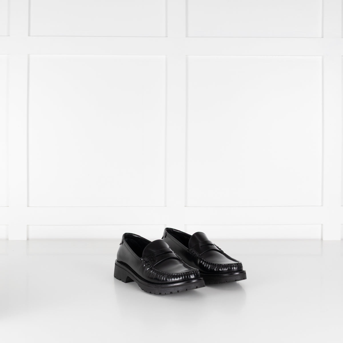 Saint Laurent BlackLe Loafer Chunky Penny Loafers