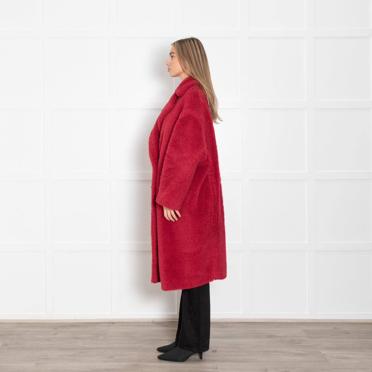 Max Mara Red Teddy Coat