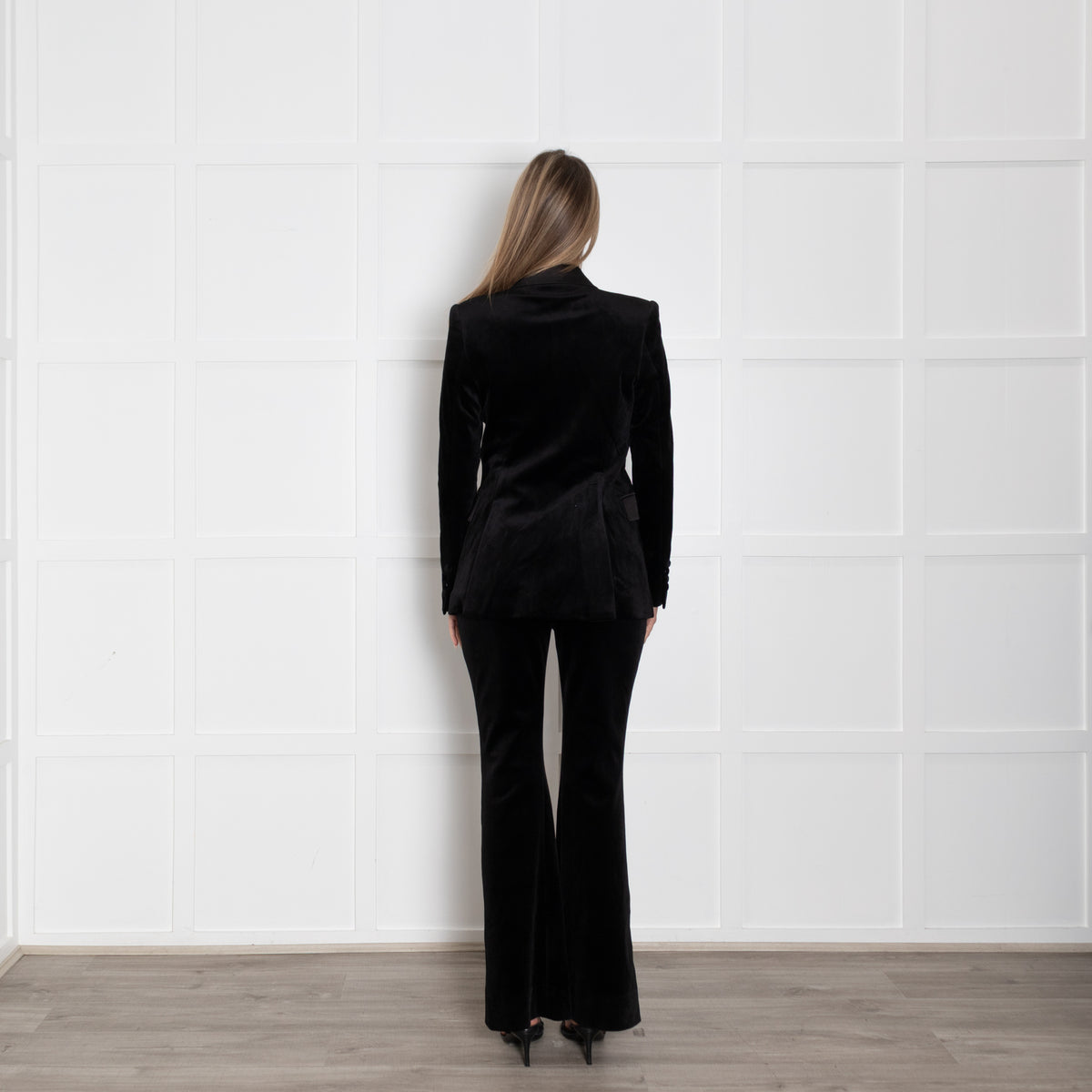 Nadine Merabi Black Velvet Beatrice Blazer