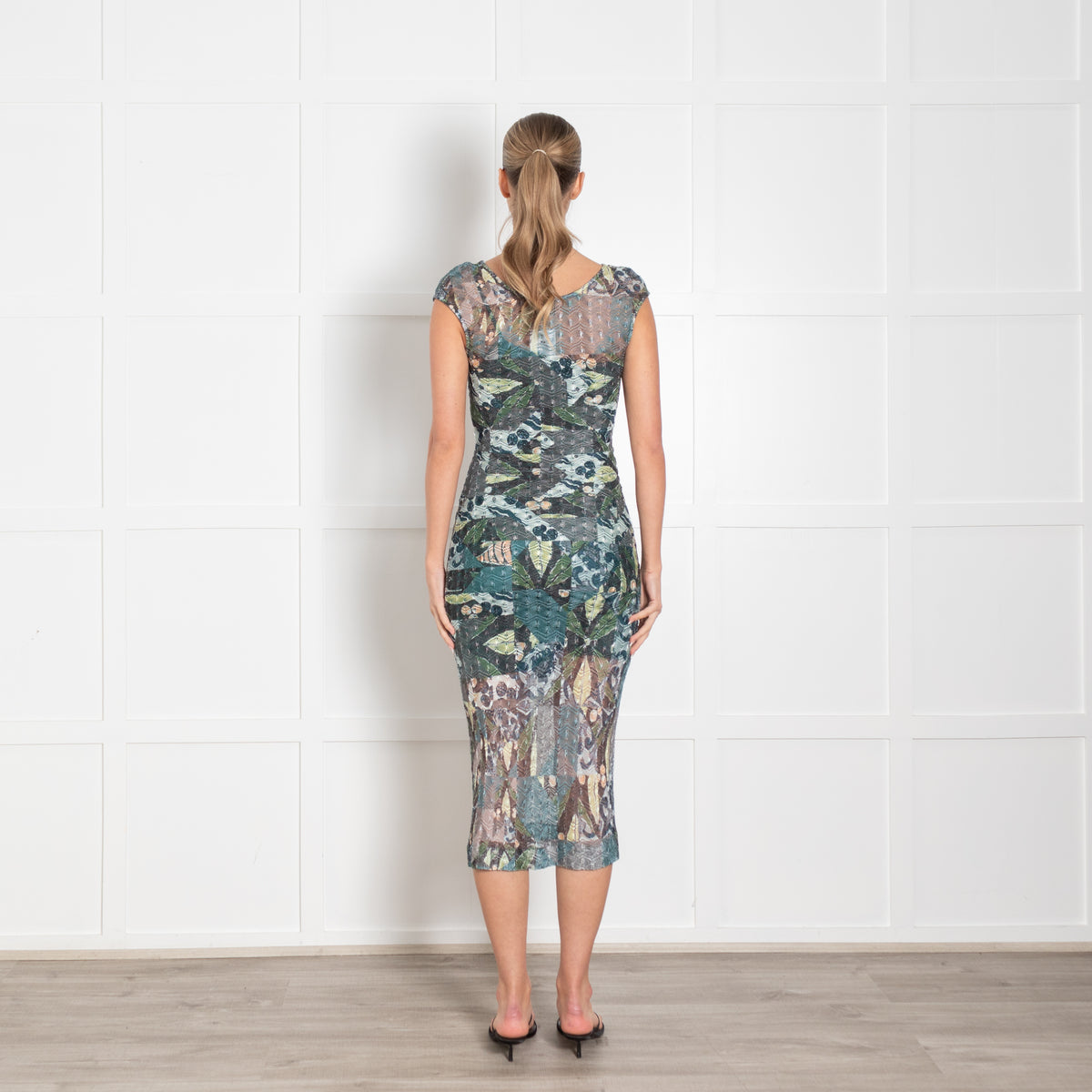 Missoni Green Tone Sleeveless Maxi Dress