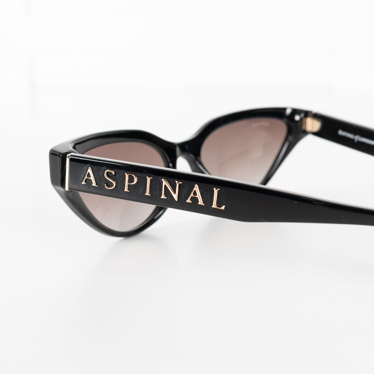 Aspinal Of London Black Cat Eye Sunglasses