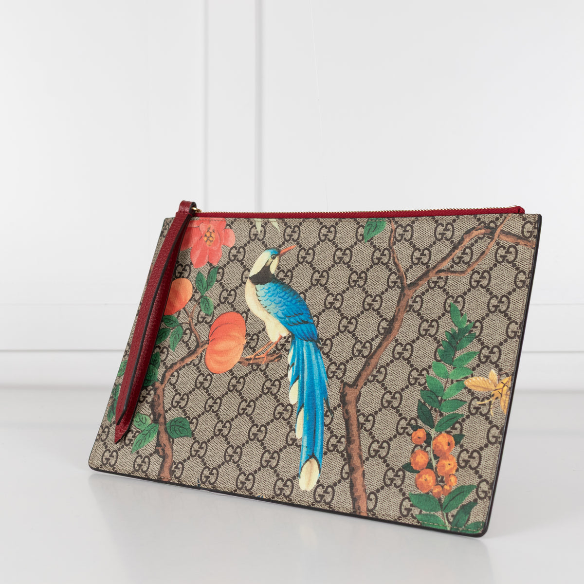 Gucci Supreme Monogram Tian Zip Pouch