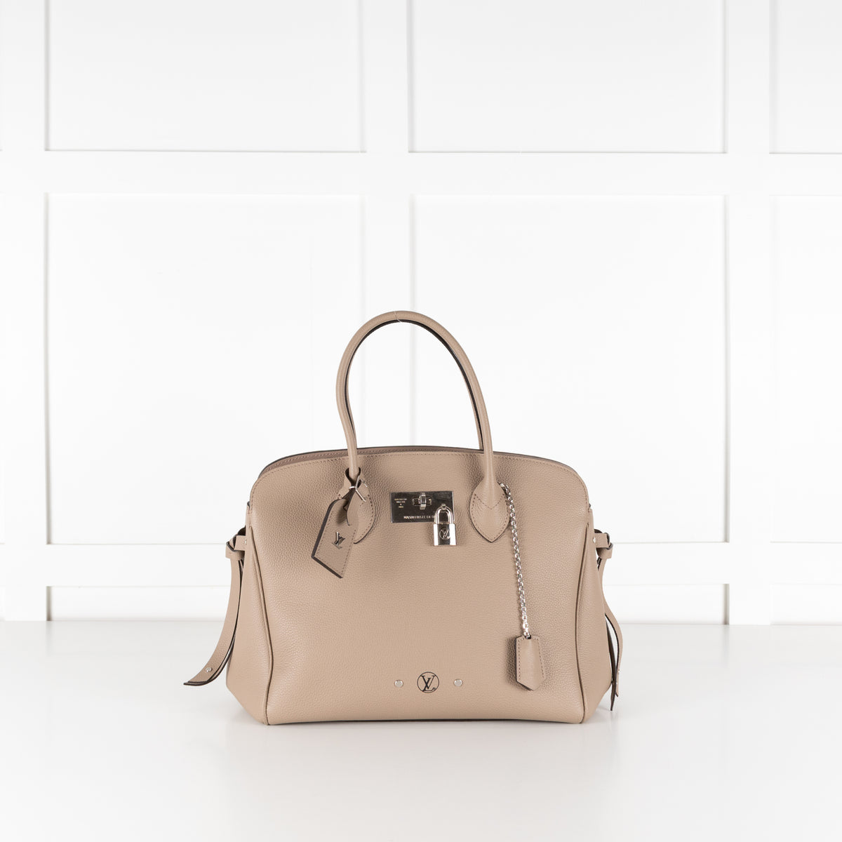 Louis Vuitton Taupe Leather Milla MM Bag