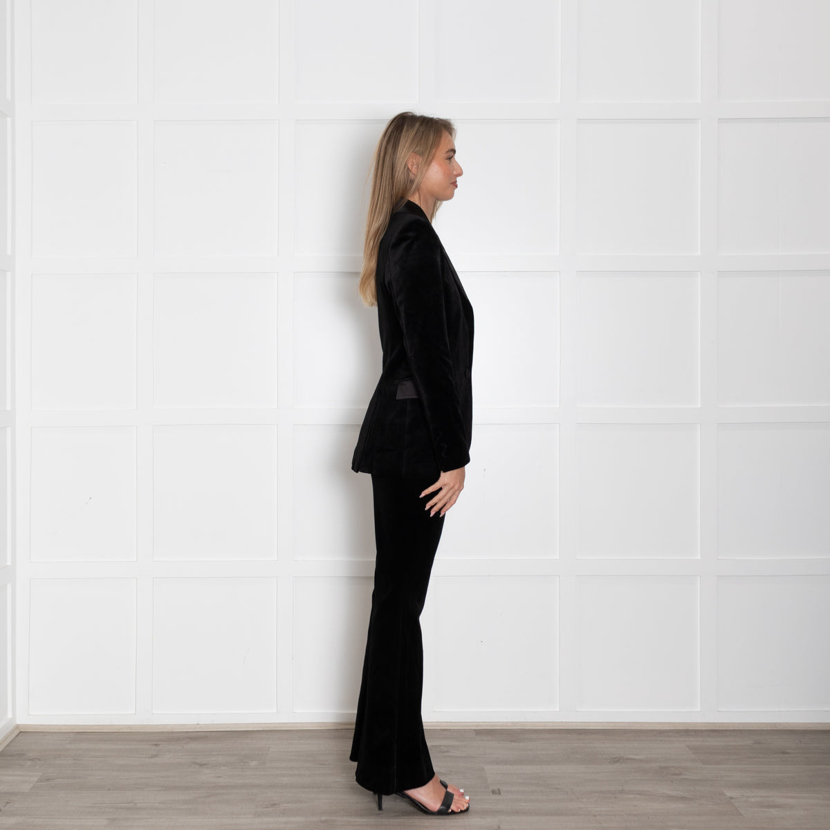Nadine Merabi Black Velvet Beatrice Blazer