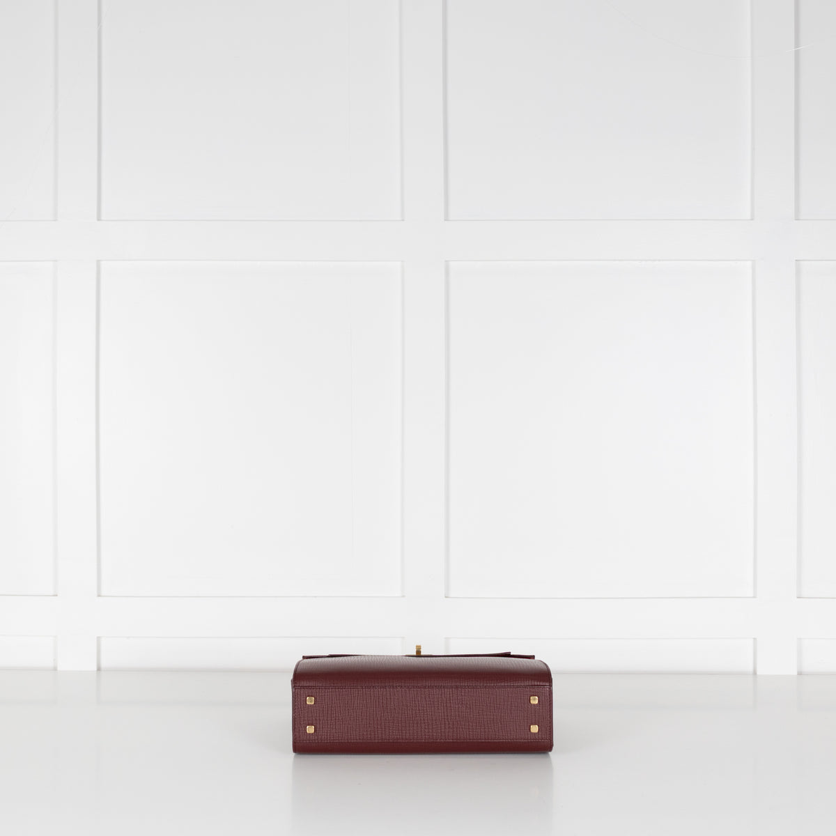 Anya Hindmarch Crosshatch Borolo Red Mortimer Top Handle Bag