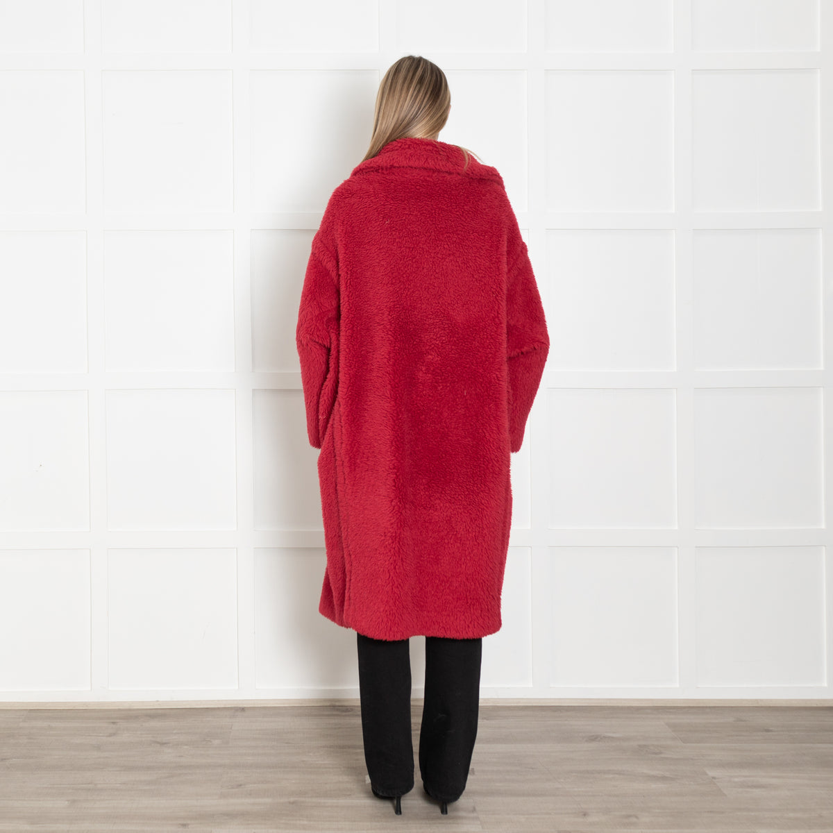 Max Mara Red Teddy Coat