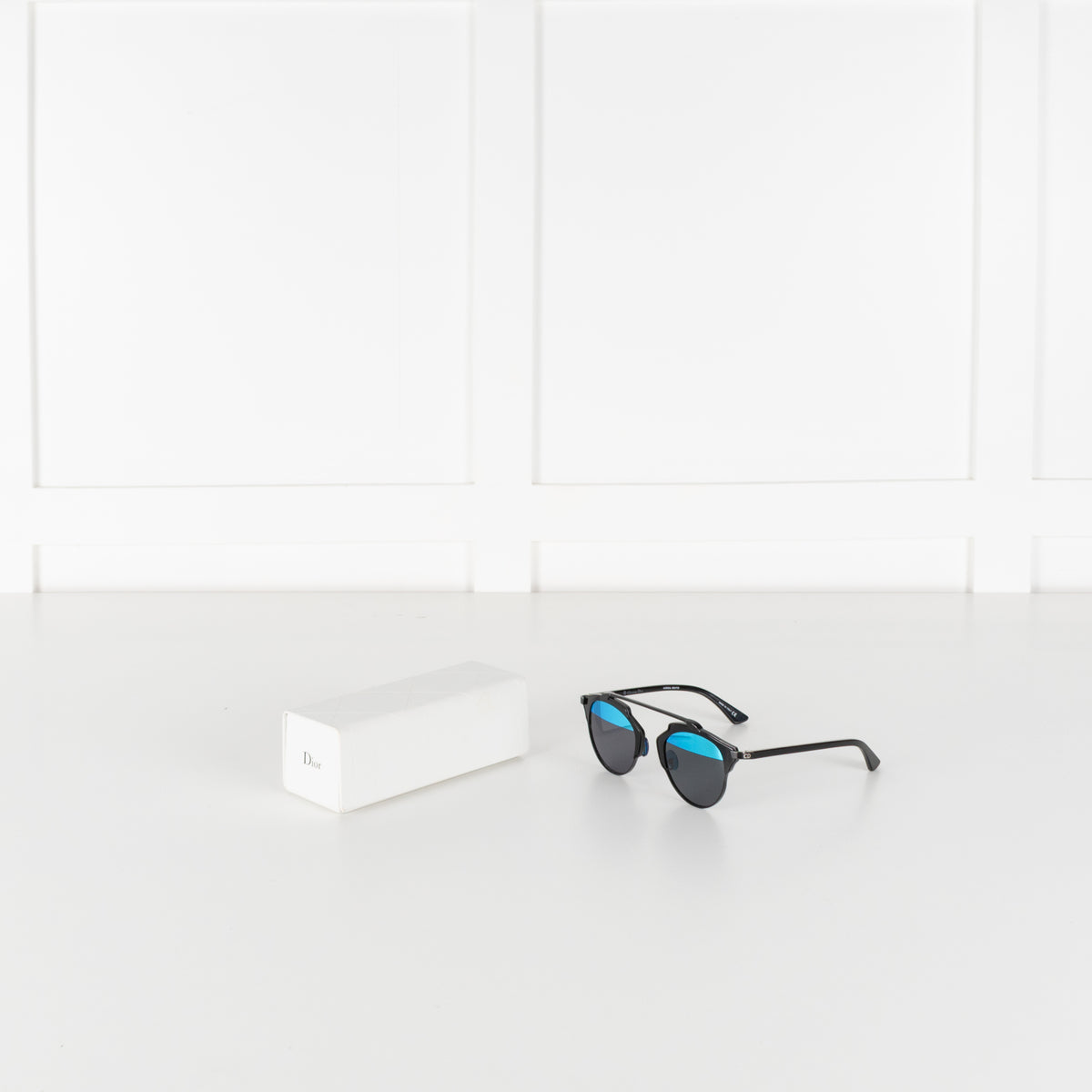 Christian Dior Blue Metal Sunglasses
