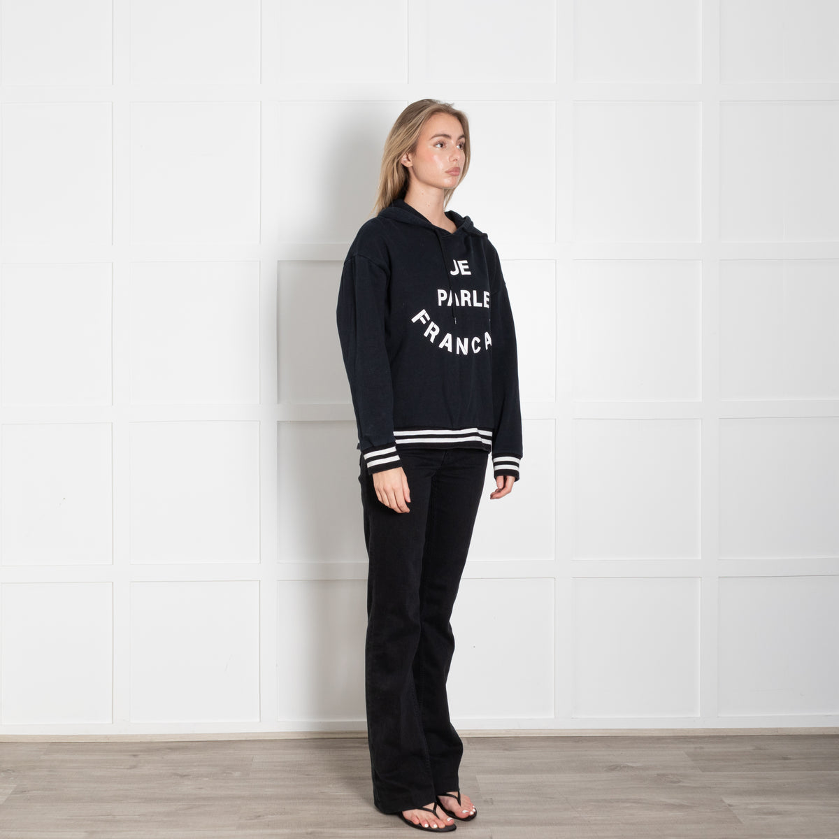 Etre Cecile Je Parle Francais Navy Hoodie
