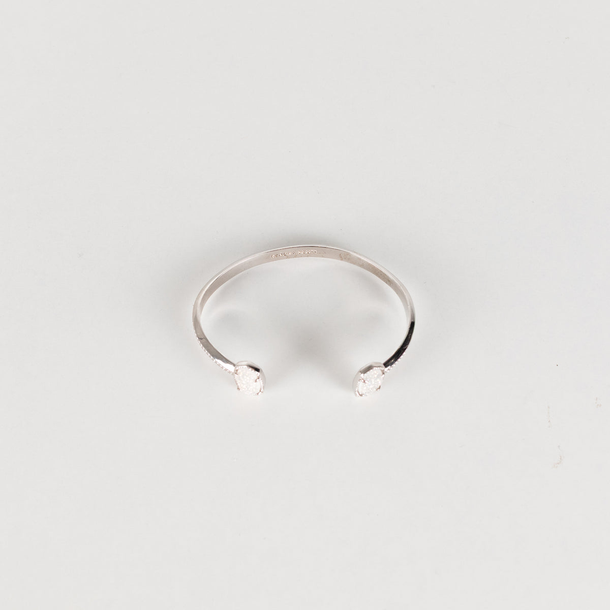 Kendra Scott Silver Elton Cuff Bracelet With White Accents