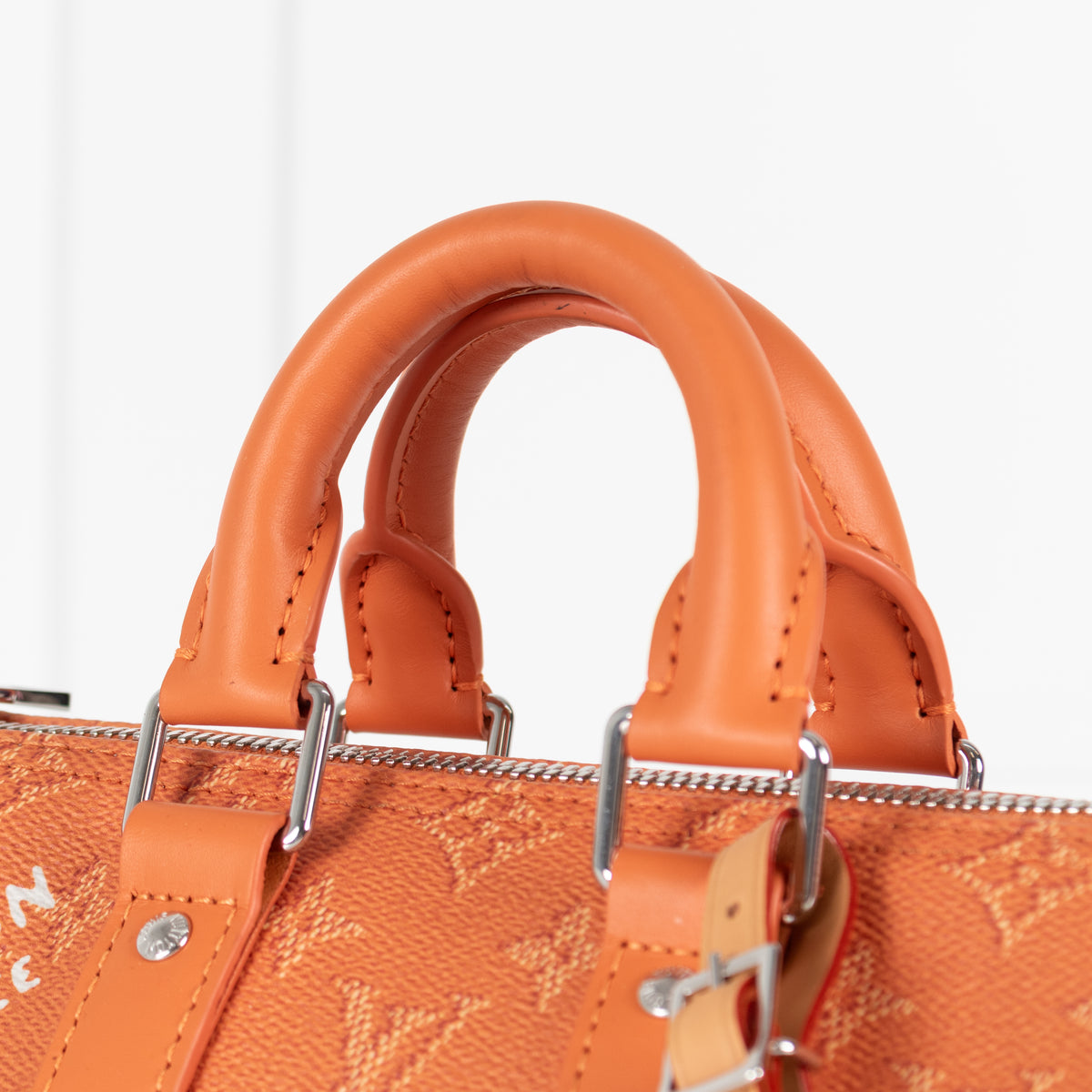 Louis Vuitton Orange Monogram Keepall 25