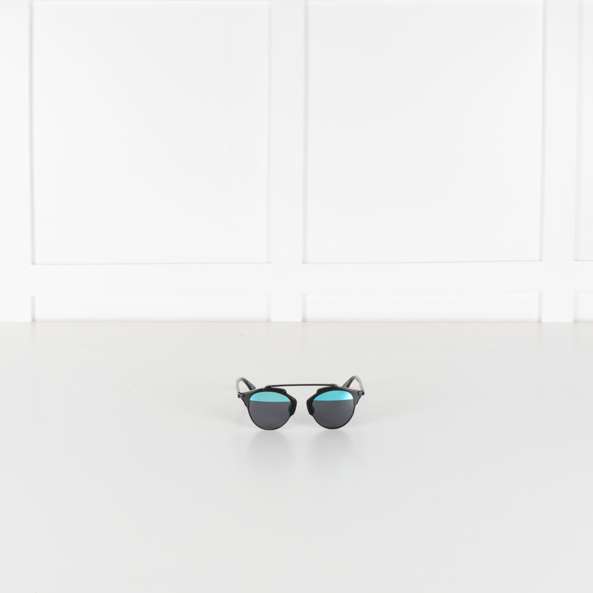 Christian Dior Blue Metal Sunglasses