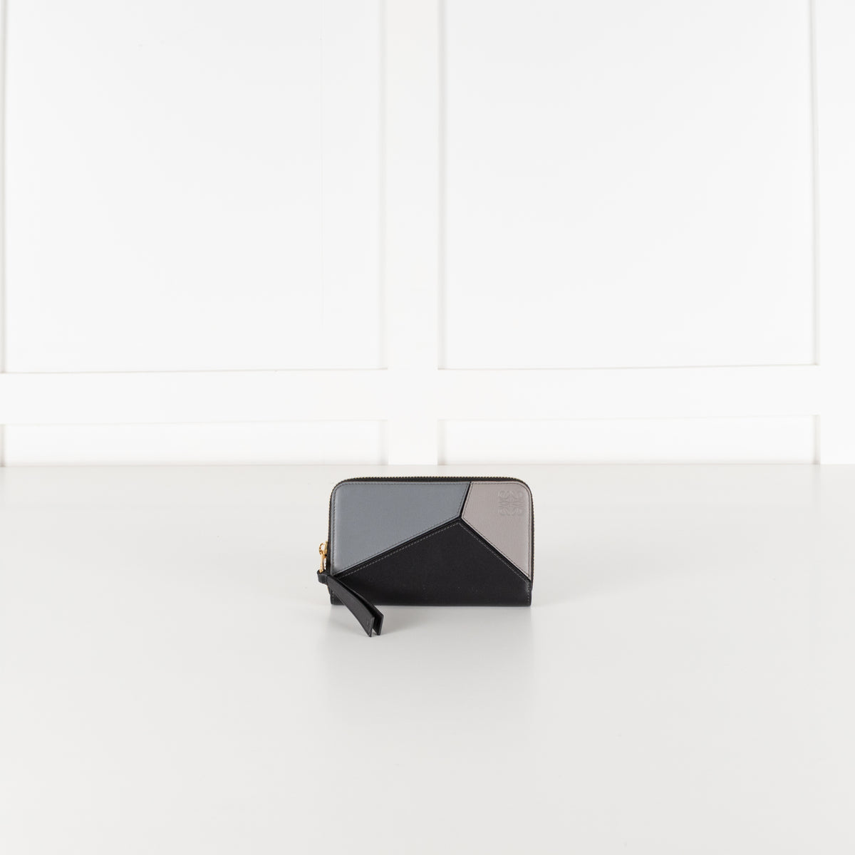 Loewe Greyscale Leather Puzzle Wallet