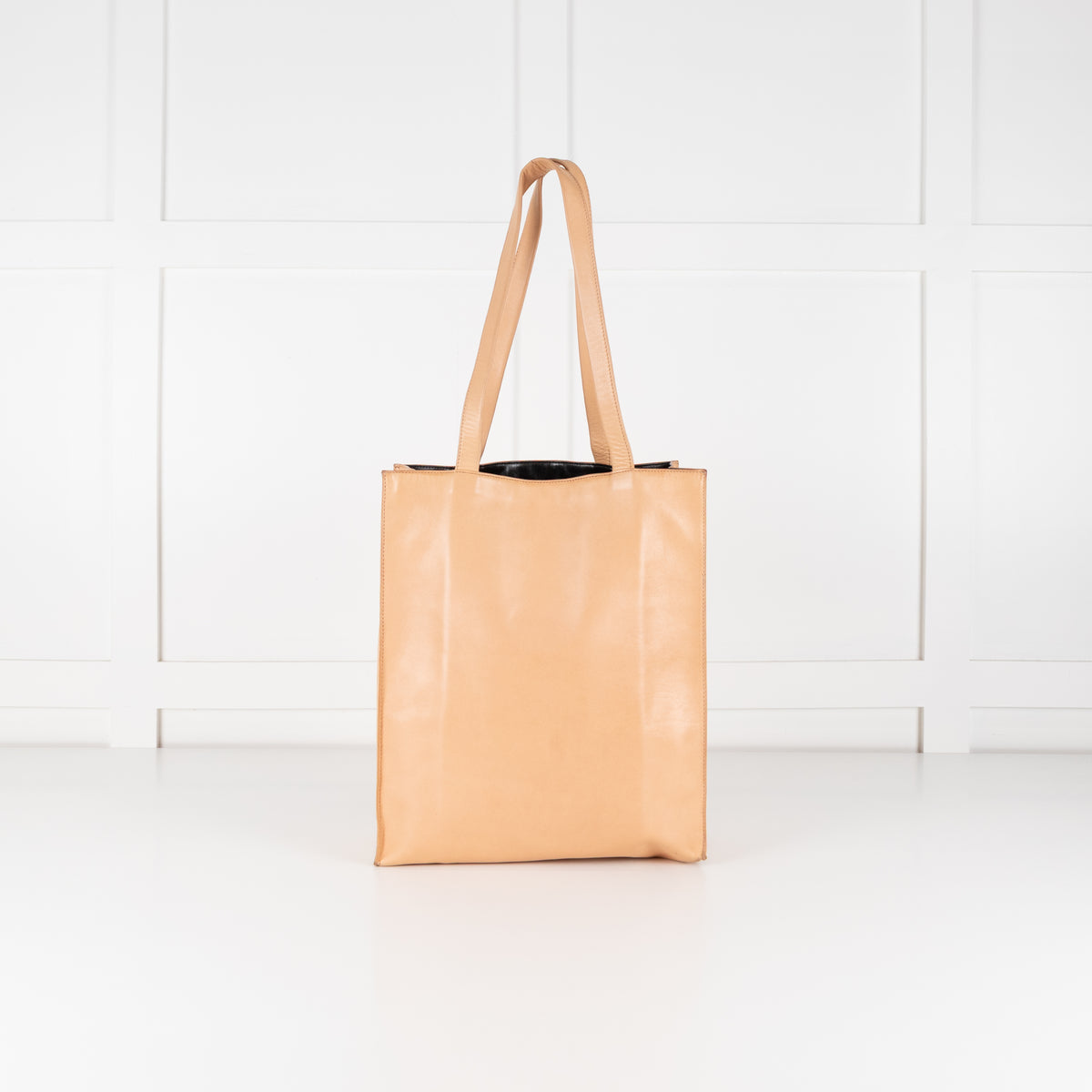 Jill Sander Beige Leather Tote Bag