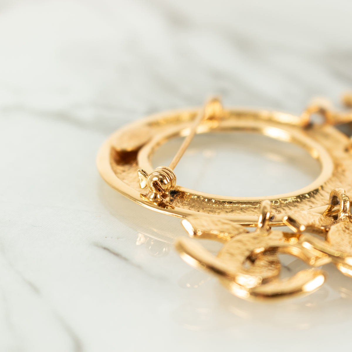 Chanel Hoop Brooch with CC Charms