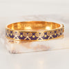 Halcyon Days 18ct Gold Hinged Tennis Bangle