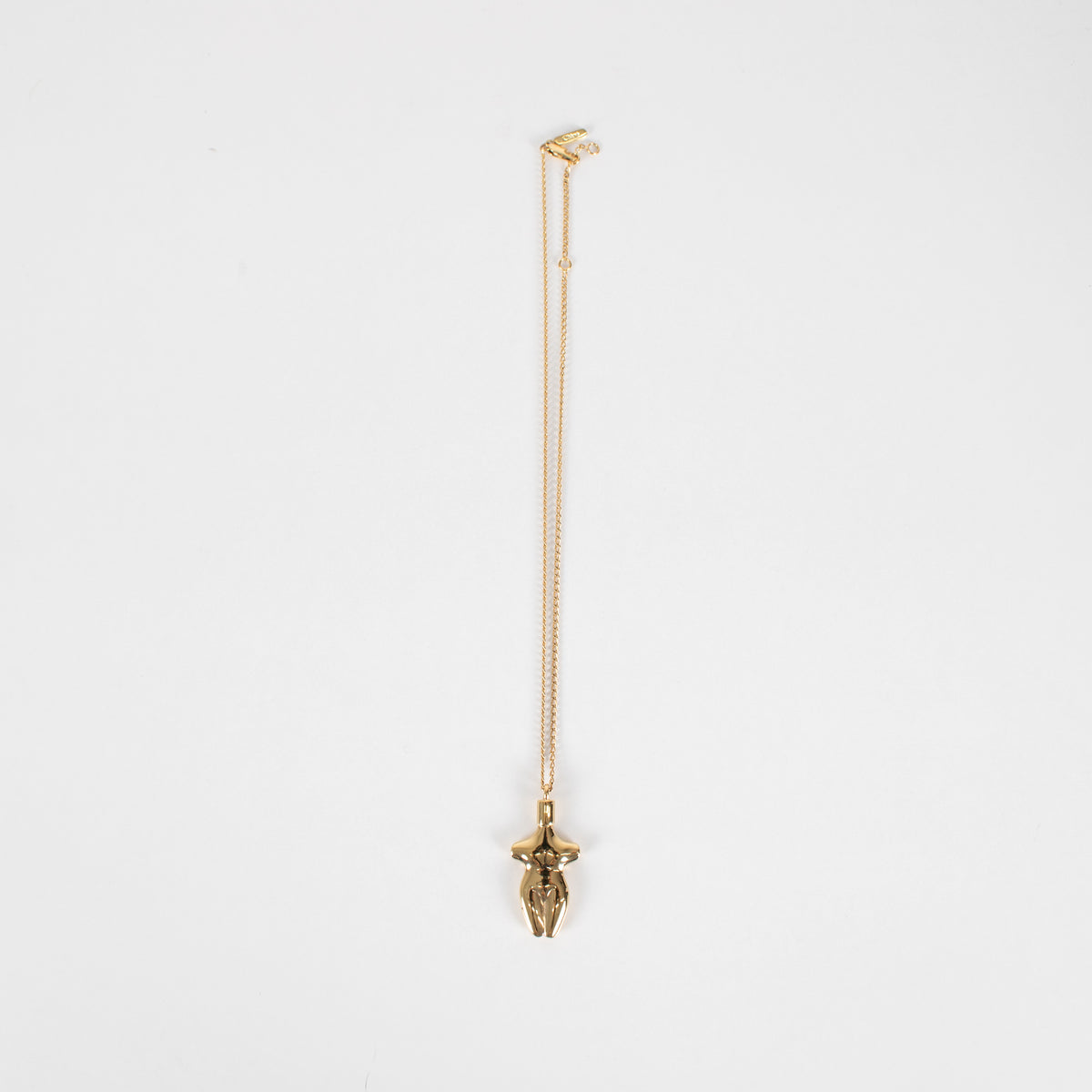 Chloe Femeniste Gold Tone Silhouette Necklace