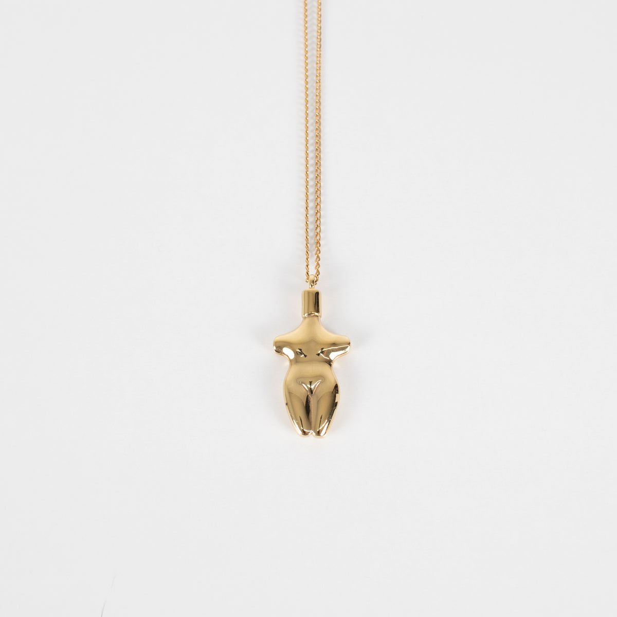 Chloe Femeniste Gold Tone Silhouette Necklace