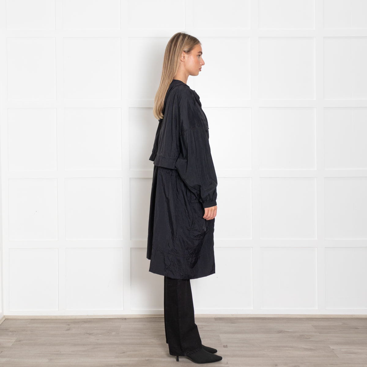 Stella McCartney X Adidas Lightweight Black Oversized Parka