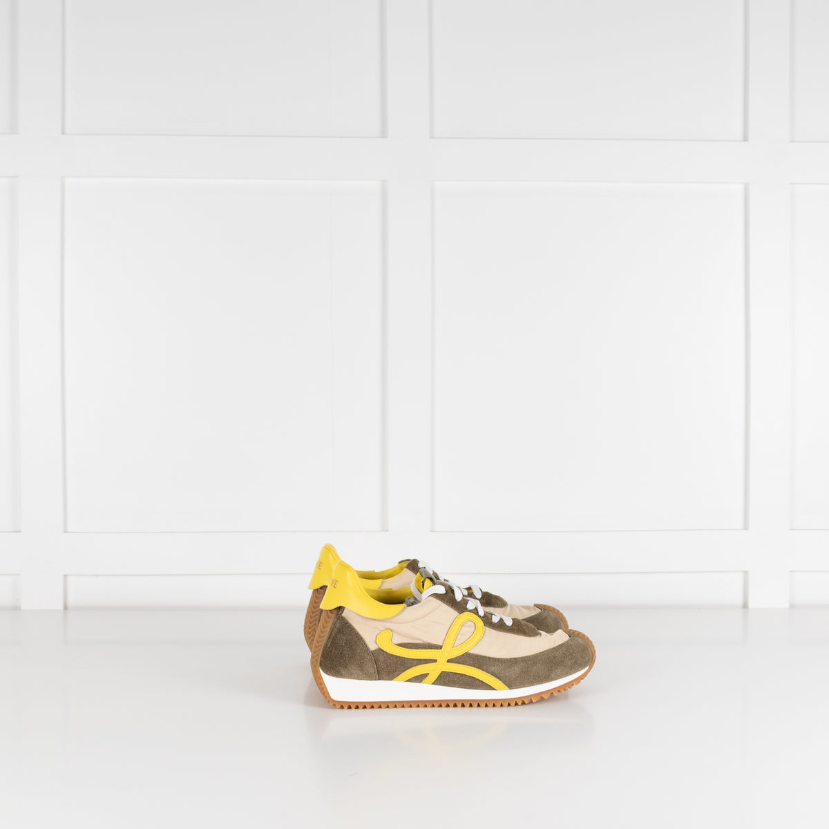 Loewe Green Suede Flow Runner Trainers