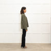 Poetry Khaki Cashmere Shawl Collar Cardigan
