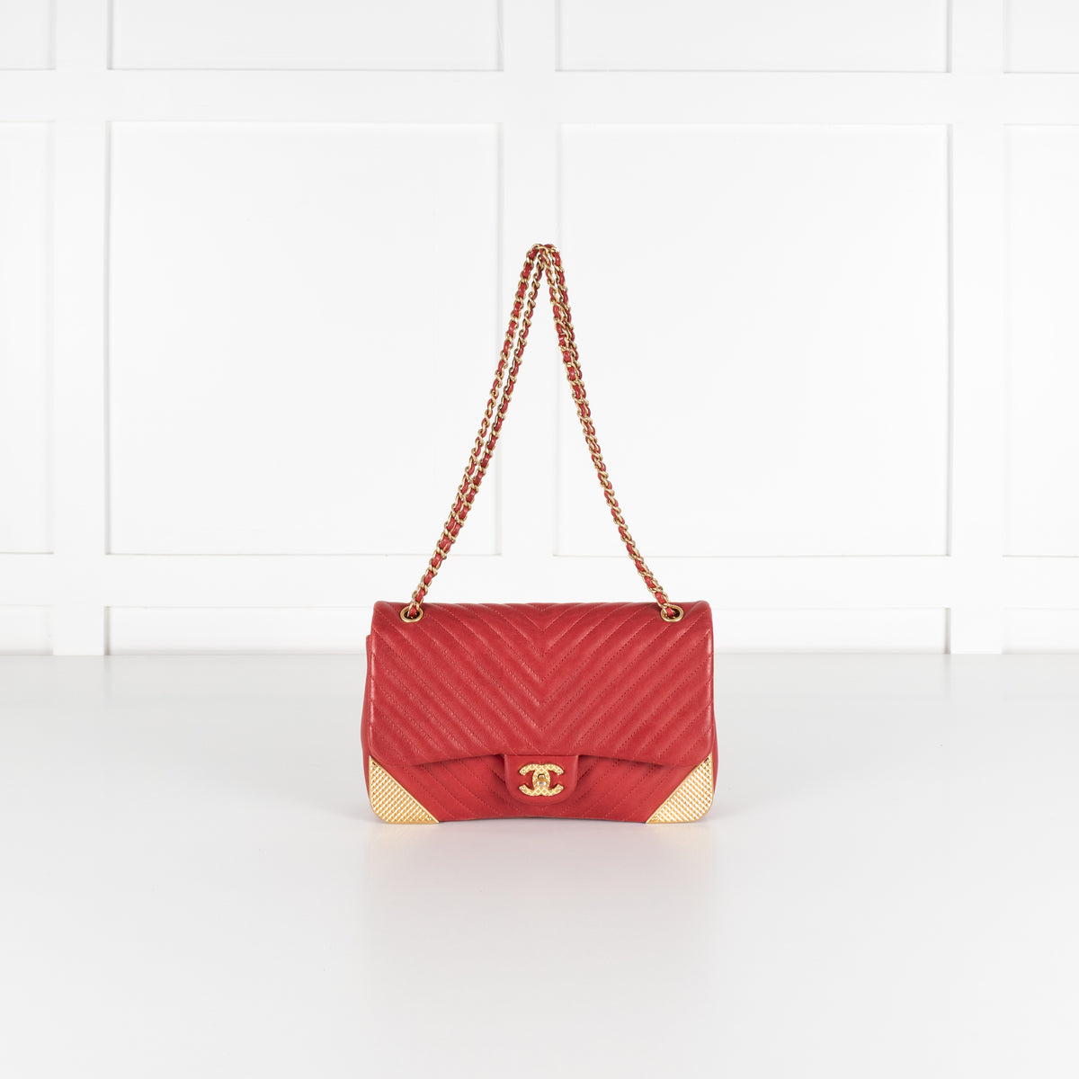 Chanel Rock the Corner Red Single Flap Bag