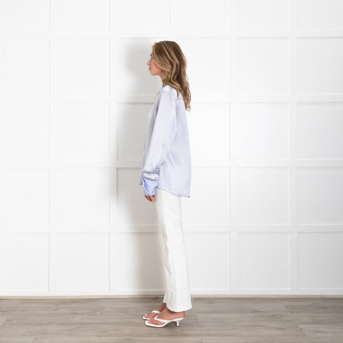 Roksanda Light Blue Shirt With Textured Collar
