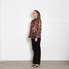 Dolce & Gabbana Black Floral Sheer Blouse