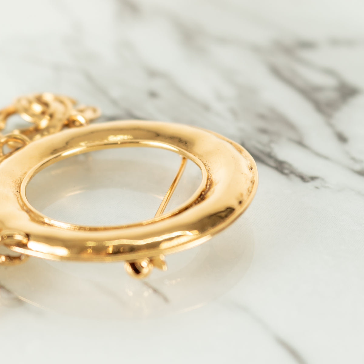 Chanel Hoop Brooch with CC Charms