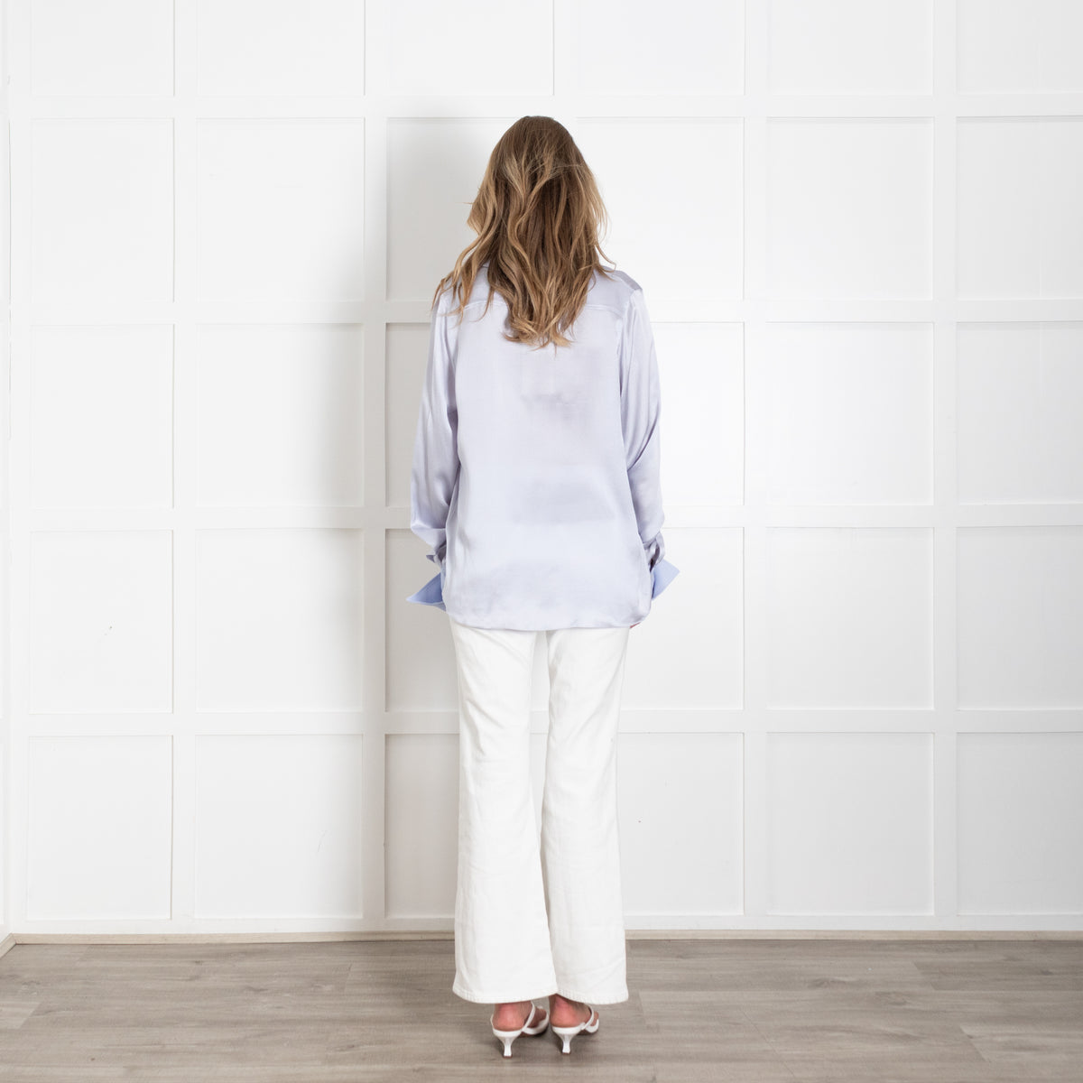 Roksanda Light Blue Shirt With Textured Collar