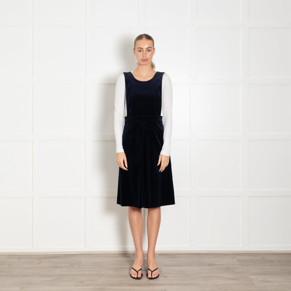 Claudie Pierlot Navy Velvet Dungaree