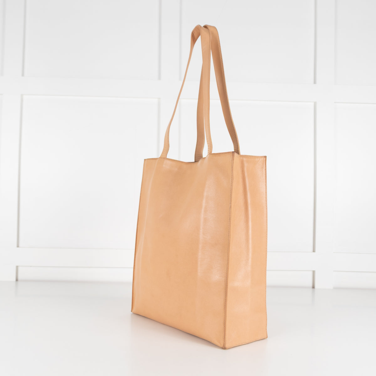 Jill Sander Beige Leather Tote Bag
