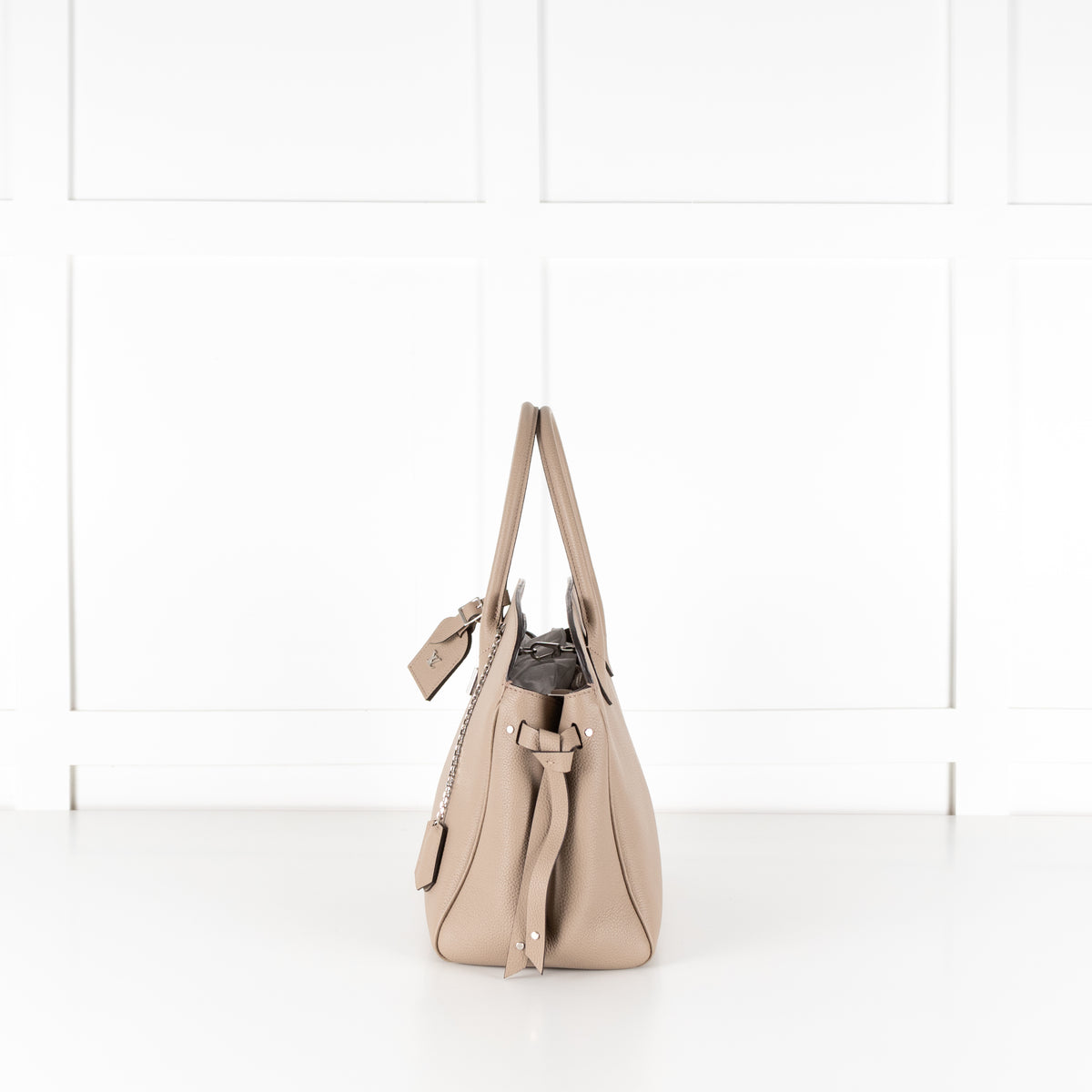 Louis Vuitton Taupe Leather Milla MM Bag