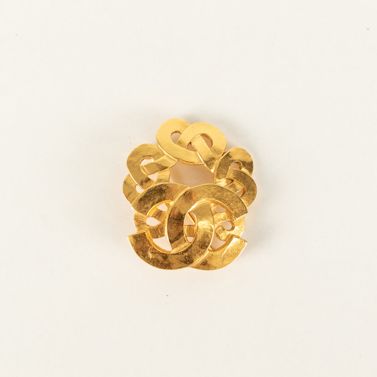 Chanel CC Pretzel Link Brooch