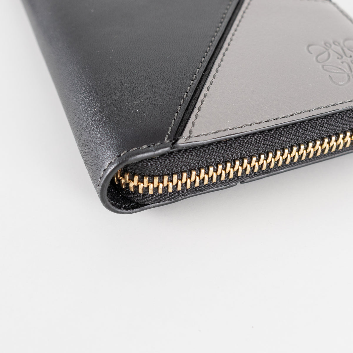 Loewe Greyscale Leather Puzzle Wallet