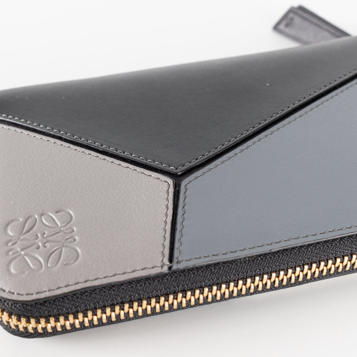 Loewe Greyscale Leather Puzzle Wallet