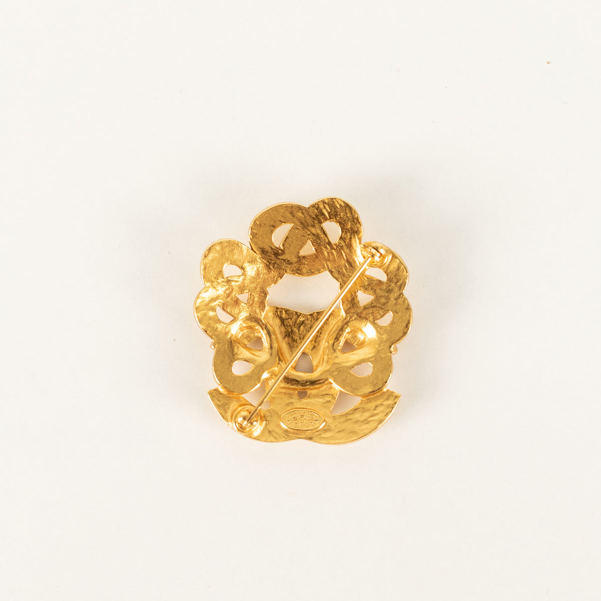 Chanel CC Pretzel Link Brooch