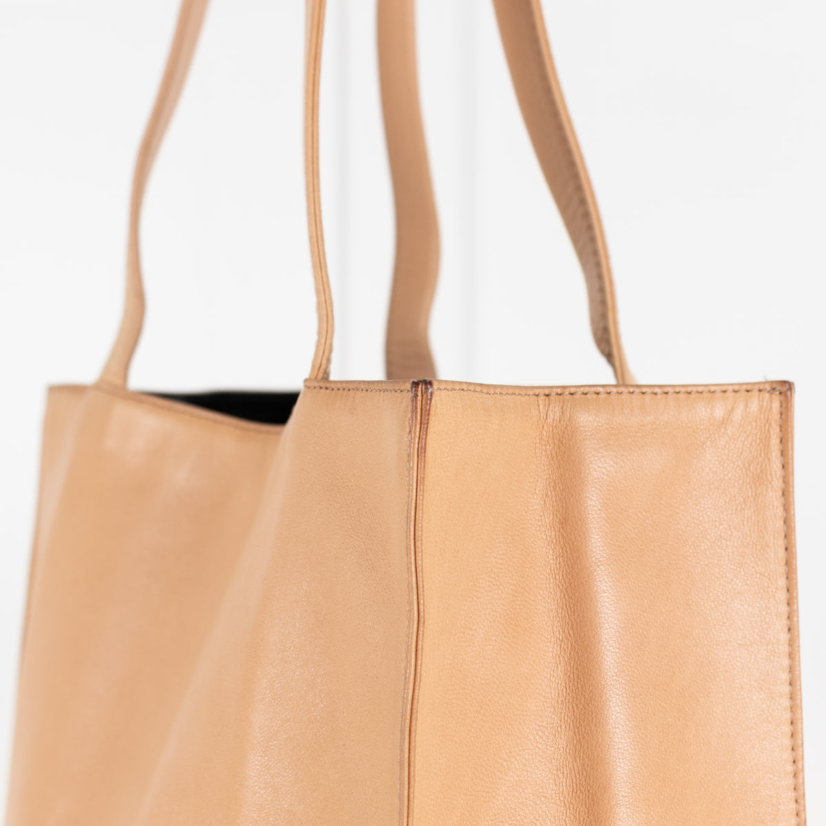Jill Sander Beige Leather Tote Bag