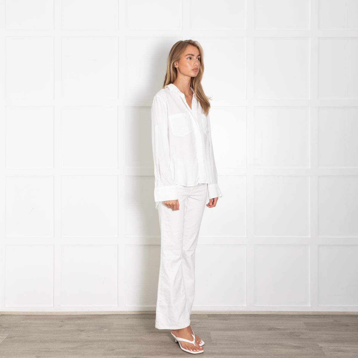 Bella Dahl White Long Sleeve Shirt