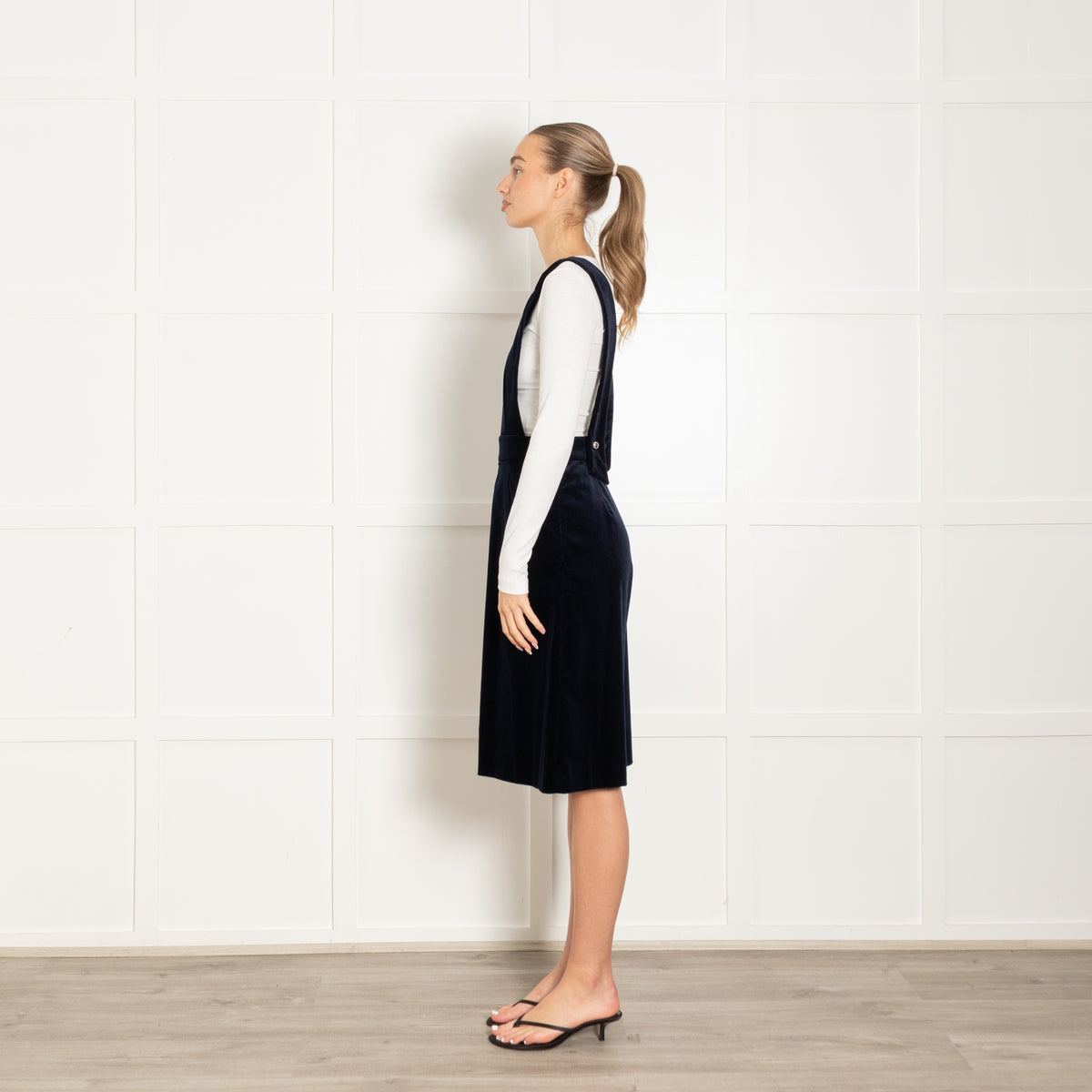 Claudie Pierlot Navy Velvet Dungaree