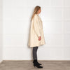 Ganni Butter Cream Boucle Oversized Coat