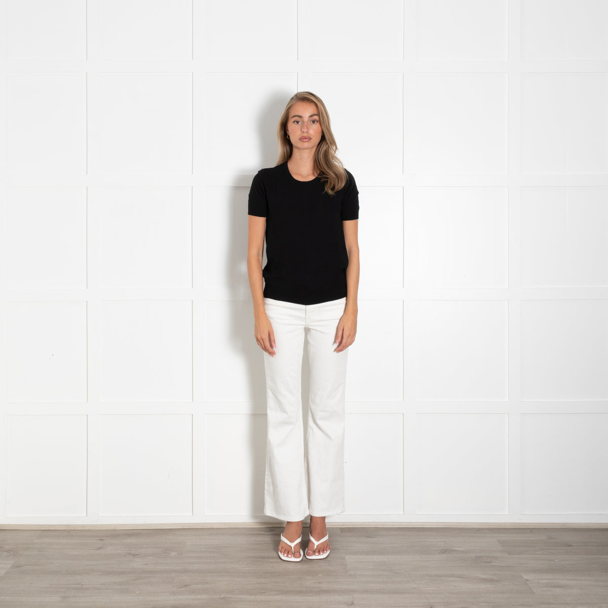 Strenesse Black Double Layer Mesh T Shirt