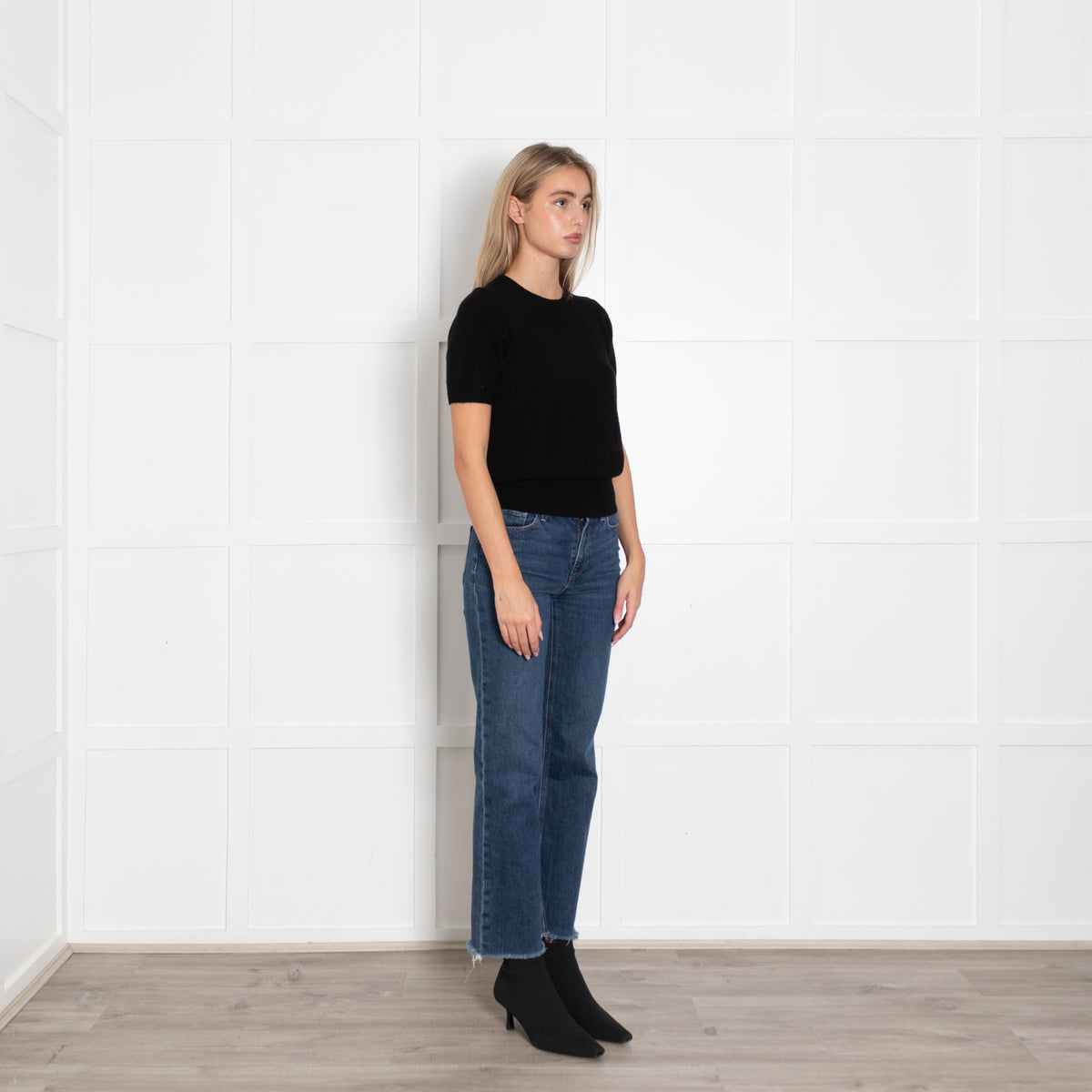 Lingua Franca Black Gratitude Gang Short Sleeve Knit