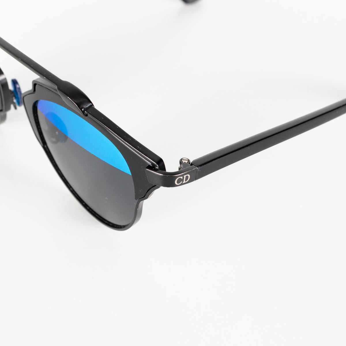 Christian Dior Blue Metal Sunglasses