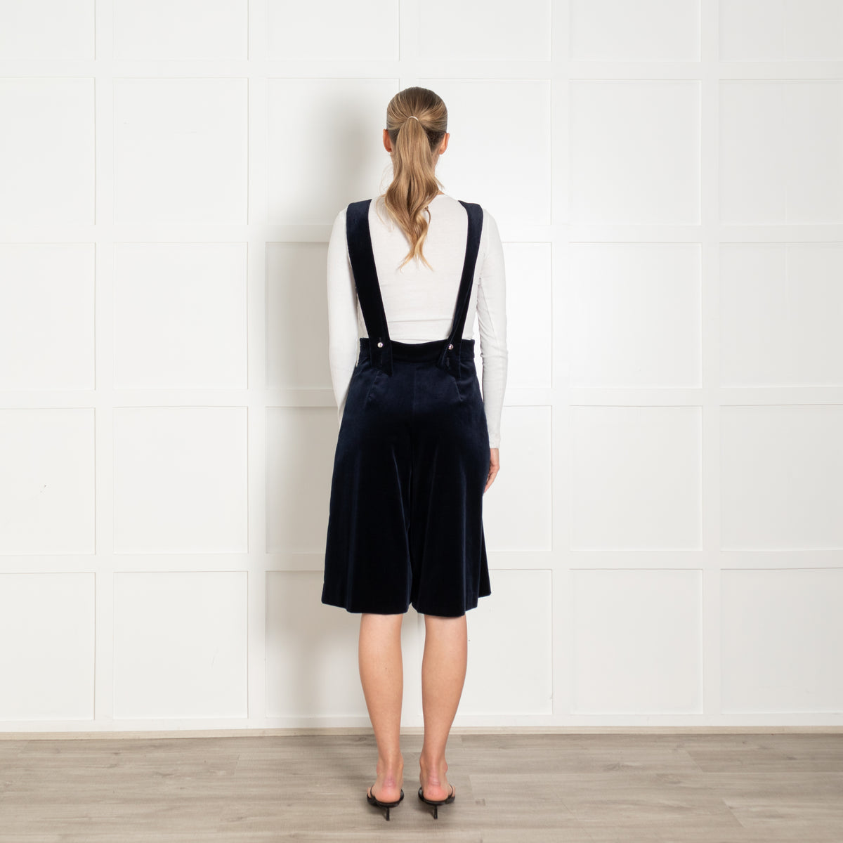 Claudie Pierlot Navy Velvet Dungaree