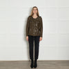 Isabel Marant Etoile Khaki Lamb Skin Leather Jacket