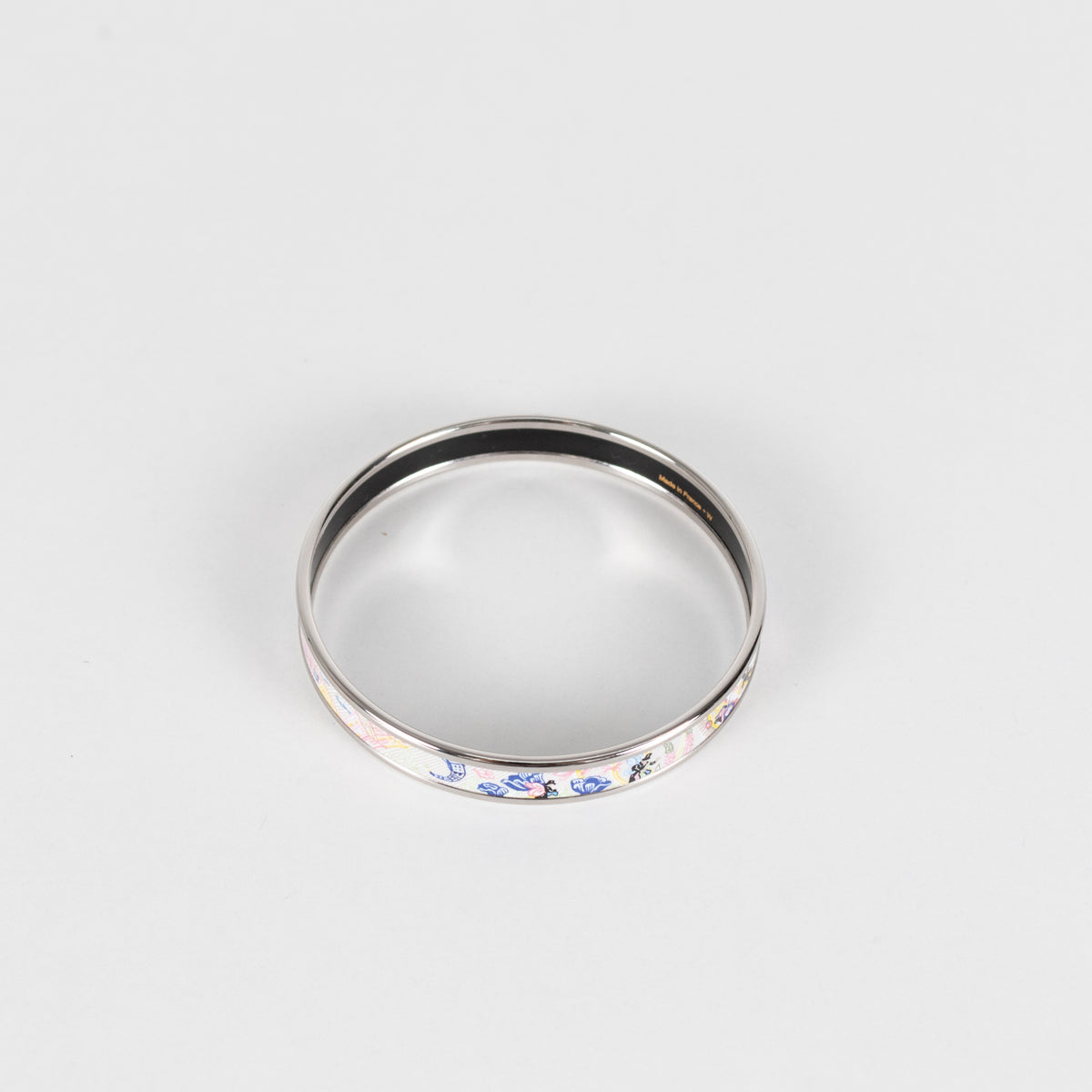 Hermes Purple Jungle Camouflage Enamel Bangle