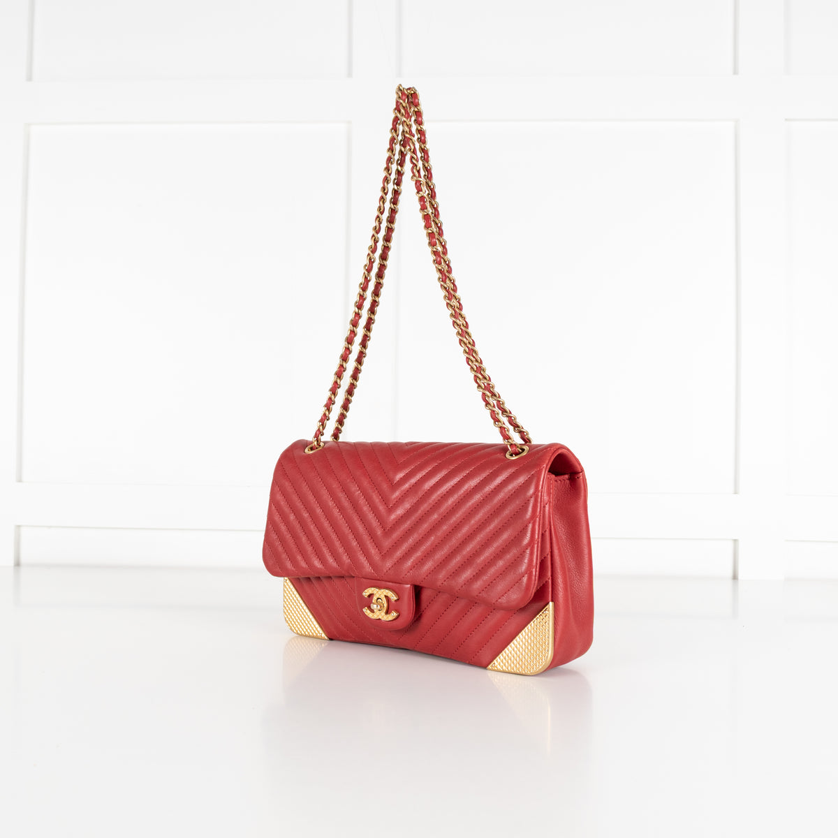 Chanel Rock the Corner Red Single Flap Bag